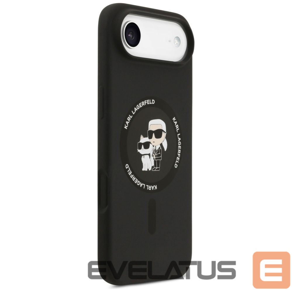 Другие товары Karl Lagerfeld Karl Lagerfeld Silicone Karl&Choupette Ring MagSafe Case for iPhone 17 Air - Black