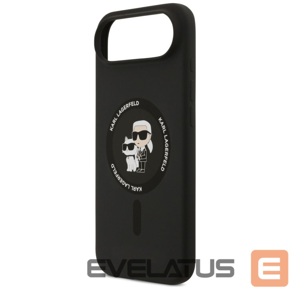 Другие товары Karl Lagerfeld Karl Lagerfeld Silicone Karl&Choupette Ring MagSafe Case for iPhone 17 Air - Black
