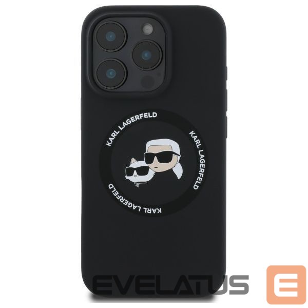 Другие товары Karl Lagerfeld Karl Lagerfeld KLHMP16XSKCHTCK iPhone 16 Pro Max 6.9" black/black hardcase Silicone Karl&Choupette Heads MagSafe