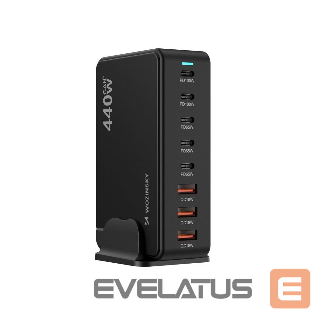 Другие товары Wozinsky Wozinsky WSL-440 440W Gan QC3 Charging Station - Black