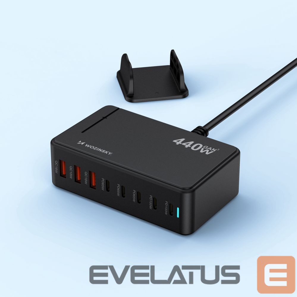 Другие товары Wozinsky Wozinsky WSL-440 440W Gan QC3 Charging Station - Black