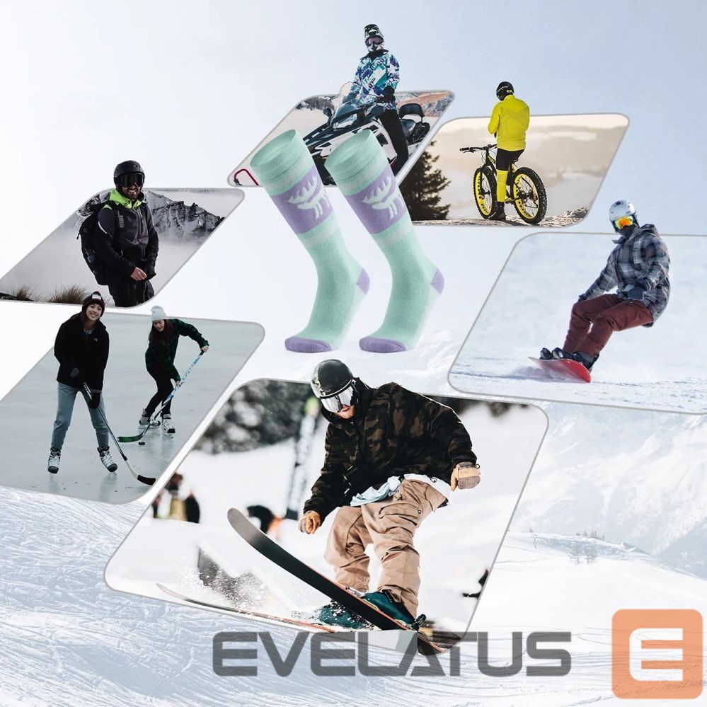 Другие товары Rockbros Qunature 037201 ski socks size 37-42 (S/M) - purple-green