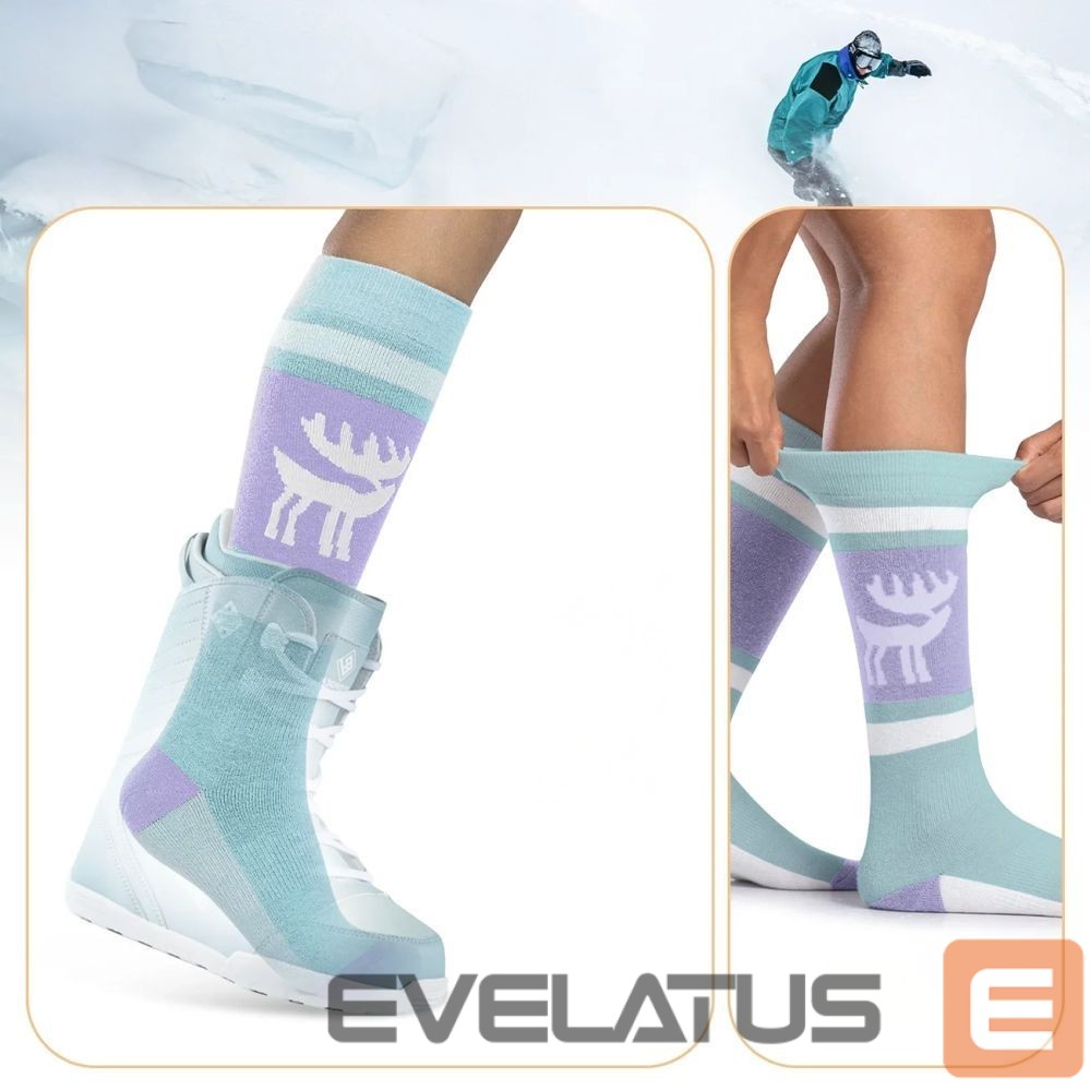 Другие товары Rockbros Qunature 037201 ski socks size 37-42 (S/M) - purple-green