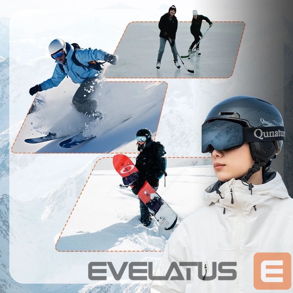 Другие товары Rockbros Qunature 10130003003 Ski Helmet with Earmuffs for Snowboard Size L - Black