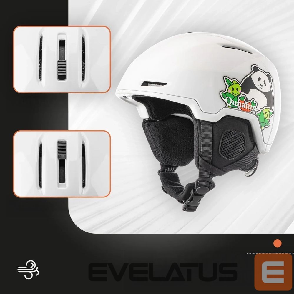 Другие товары Rockbros Qunature 10130003005 Ski Helmet with Earmuffs Panda Snowboard for Kids Size M - White