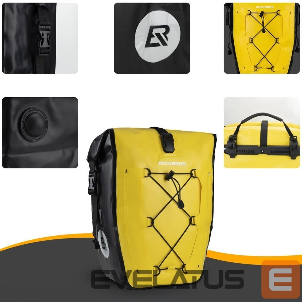 Другие товары Rockbros Rockbros 30140022005 Waterproof Bicycle Pannier 25-32L - Yellow