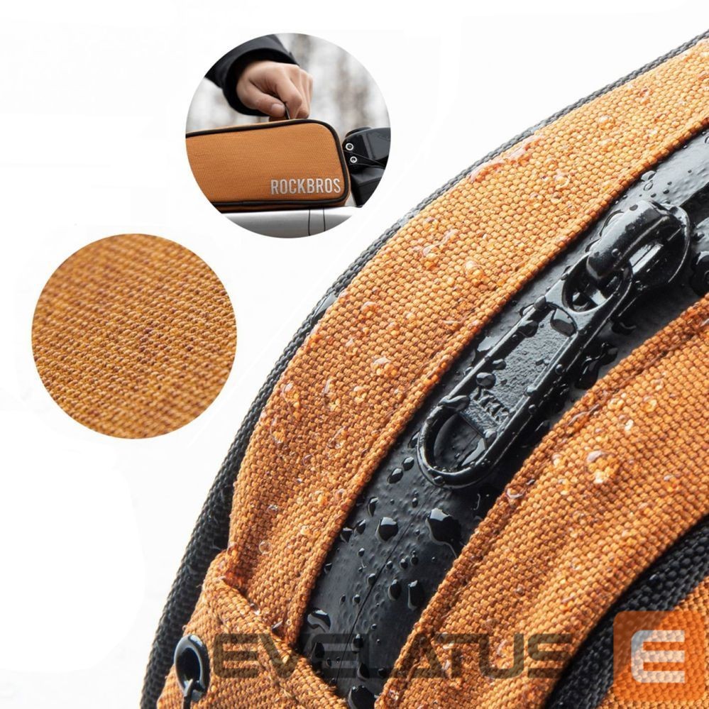 Другие товары Rockbros Rockbros 30120045004 ROAD TO SKY bicycle bag for the top frame tube, waterproof, 0.7L - orange