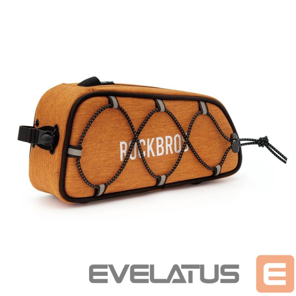 Другие товары Rockbros Rockbros 30120045004 ROAD TO SKY bicycle bag for the top frame tube, waterproof, 0.7L - orange