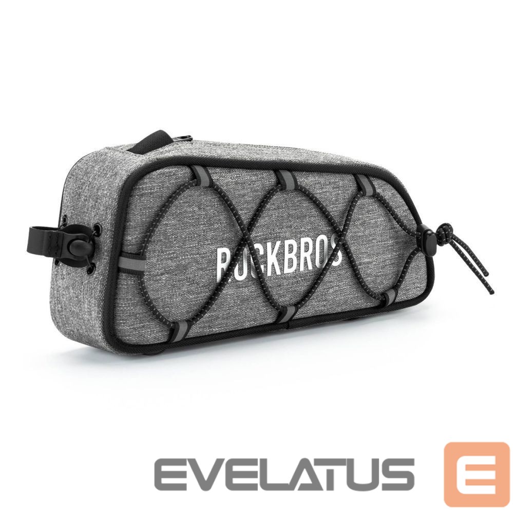 Другие товары Rockbros Rockbros 30120045003 ROAD TO SKY bicycle bag for the top frame tube, waterproof, 0.7L - gray