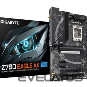 Материнская плата для процессоров Intel Gigabyte  Mainboard||Intel Z790 Express|LGA 1700|ATX|RAM DDR5-SDRAM|4xSlots|Wi-Fi Yes|Bluetooth Yes|3xNumber of M.2 (M) slots|Z790EAGLEAX1.2 