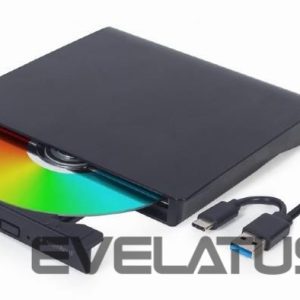 Модули и трансиверы Gembird  DVD RW USB3/USB-C 8X EXT RTL/BLACK DVD-USB-031 