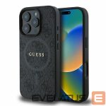 Чехол на заднюю панель Guess  Guess 4G Ring Classic Logo MagSafe case for iPhone 16 Pro Max - black 