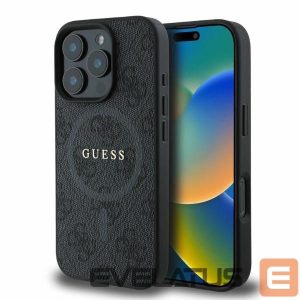 Чехол на заднюю панель Guess  Guess 4G Ring Classic Logo MagSafe case for iPhone 16 Pro Max - black 