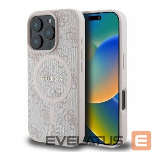 Чехол на заднюю панель Guess  Guess 4G Ring Classic Logo MagSafe Case for iPhone 16 Pro Max - Pink 