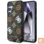 Другие товары Guess  Guess 4G Printed Colored Peony Pattern MagSafe case for Samsung Galaxy S25 brown 