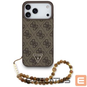 Другие товары Guess  Guess 4G Strap Triangle Logo MagSafe Case for iPhone 17 Pro Max - Brown 