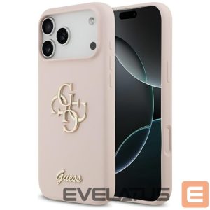 Другие товары Guess  Guess Silicone Big 4G Script Case for iPhone 17 Pro Max - Pink 