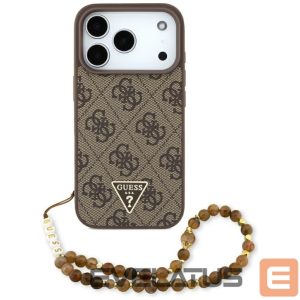 Другие товары Guess  Guess 4G Strap Triangle Logo MagSafe case for iPhone 17 Pro - brown 