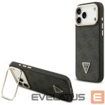 Другие товары Guess  Guess 4G PU Triangle Logo & Stand Camera Magsafe Case for iPhone 17 Pro Max - Black 