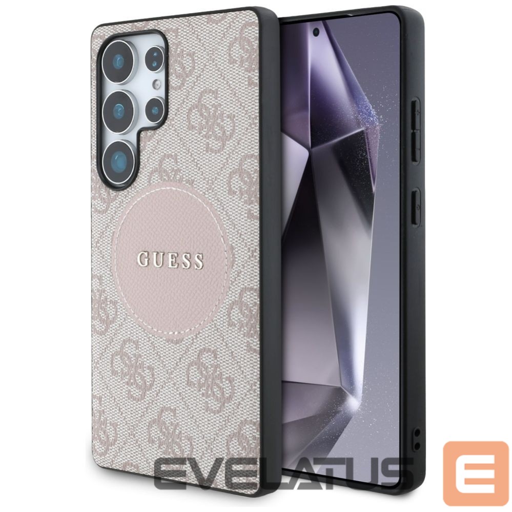 Другие товары Guess Guess 4G Round Patch Classic Logo MagSafe Case for Samsung Galaxy S25 Ultra - Pink