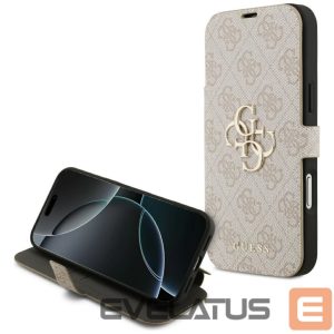 Другие товары Guess  Guess Book 4G Metal Logo Case for iPhone 17 Pro Max - Pink 