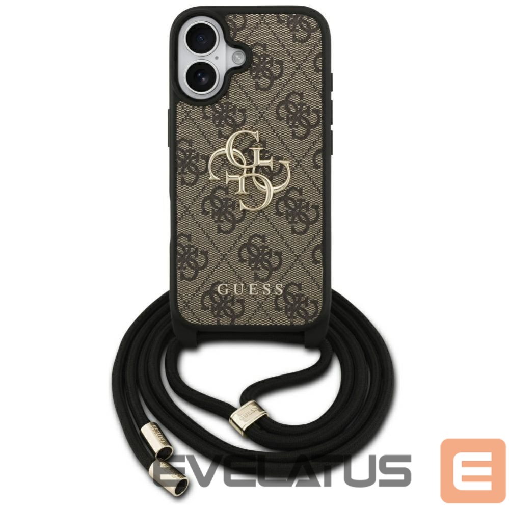 Другие товары Guess Guess 4G Big Logo Cord Stap Crossbody Case for iPhone 17 - Brown