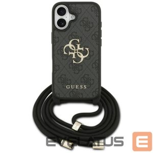 Другие товары Guess  Guess 4G Big Logo Cord Stap Crossbody Case for iPhone 17 - Black 