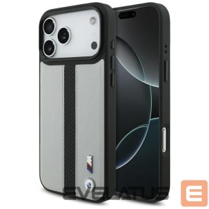 Другие товары BMW  BMW M Perforated Stripe Logo MagSafe Case for iPhone 17 Pro Max - Gray 
