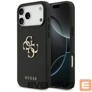 Другие товары Guess  Guess Grained Big 4G & Classic Logo case for iPhone 17 Pro Max - black 