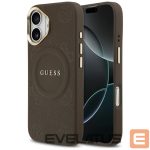 Другие товары Guess  Guess Peony Hot Stamp MagSafe Case for iPhone 17 - Brown 