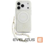 Другие товары Guess  Guess IML Flowers Electro Pearl Strap MagSafe Case for iPhone 17 Pro - White 