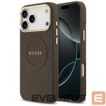 Другие товары Guess  Guess Peony Hot Stamp MagSafe Case for iPhone 17 Pro Max - Brown 