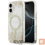 Другие товары Guess  Guess Resin Bottom Glitter MagSafe case for iPhone 17 - gold 