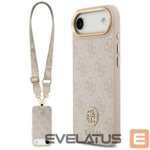 Другие товары Guess  Guess 4G Strass Logo & Big Strap Metal Buttons MagSafe Case for iPhone Air - Pink 