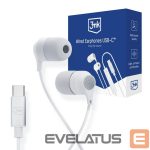 Другое 3MK  USB-C 3mk Wired Headphones - white 