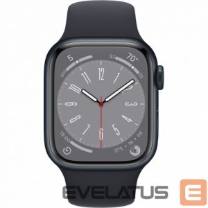 Умные часы Apple  Watch Series 8 GPS 41mm Midnight Aluminium Case with Midnight Sport Band - Regular Midnight Aluminium