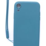 Чехол на заднюю панель Evelatus Apple iPhone XR Soft Touch Silicone Case with Strap Blue