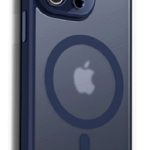 Чехол на заднюю панель Evelatus Apple iPhone 14 Pro Hybird Case Whith Magsafe and Camera Protection PC+TPU Blue
