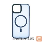 Чехол на заднюю панель Evelatus Apple iPhone 14 Hybrid Case With MagSafe PC+TPU Blue