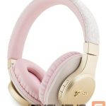 Беспроводные наушники Guess  PU Leather 4G Script Logo BT5.3 Stereo Headphone Pink