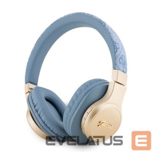 Беспроводные наушники Guess  PU Leather 4G Script Logo BT5.3 Stereo Headphone Blue