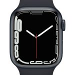 Умные часы Apple  Watch Series 7 GPS, 41mm Midnight Aluminium Case with Sport Band - Regular Midnight