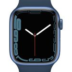 Умные часы Apple  Watch Series 7 GPS, 41mm Blue Aluminium Case with Sport Band - Regular Abyss Blue