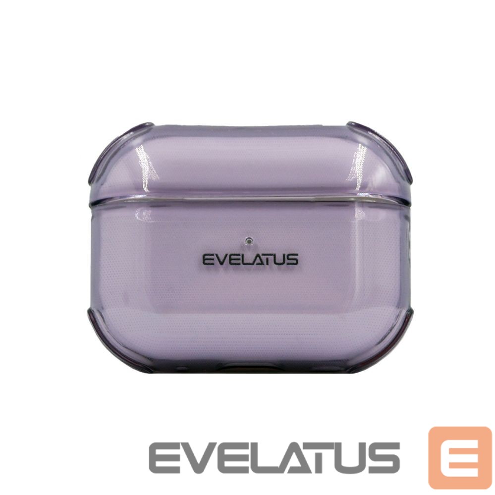 Чехол для наушников Evelatus Apple AirPods 4 TPU Protective Case Transparent Purple