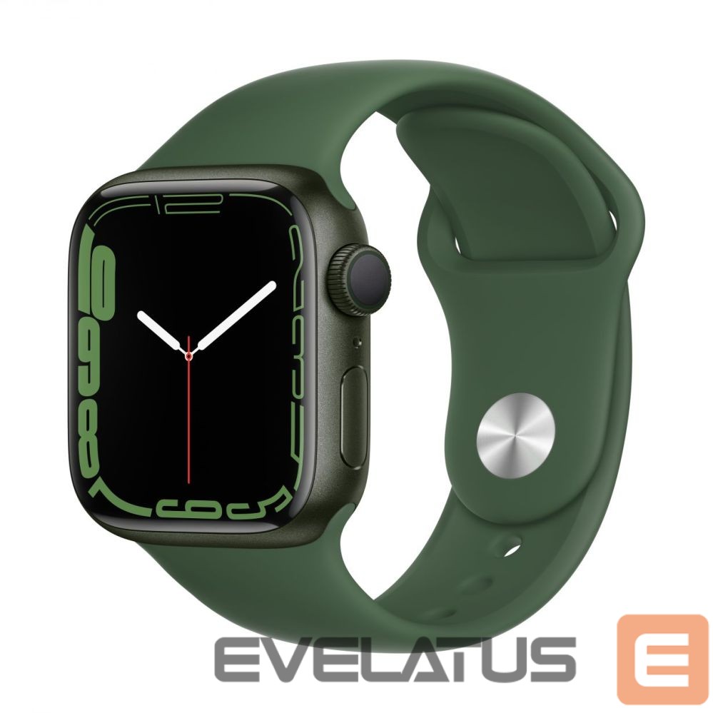 Умные часы Apple Watch Series 7 GPS, 41mm Green Aluminium Case with Sport Band - Regular Clover
