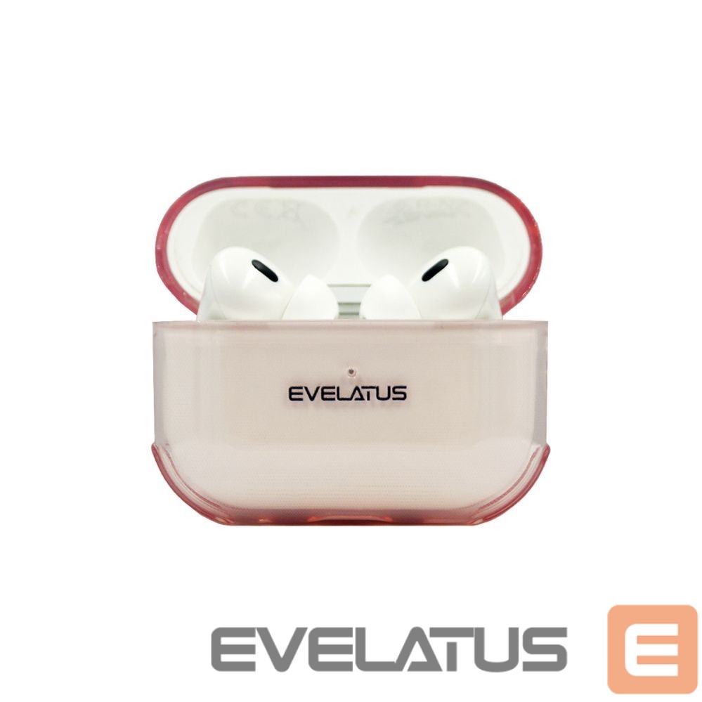 Чехол для наушников Evelatus Apple AirPods Pro 2 TPU Protective Case Transparent Pink