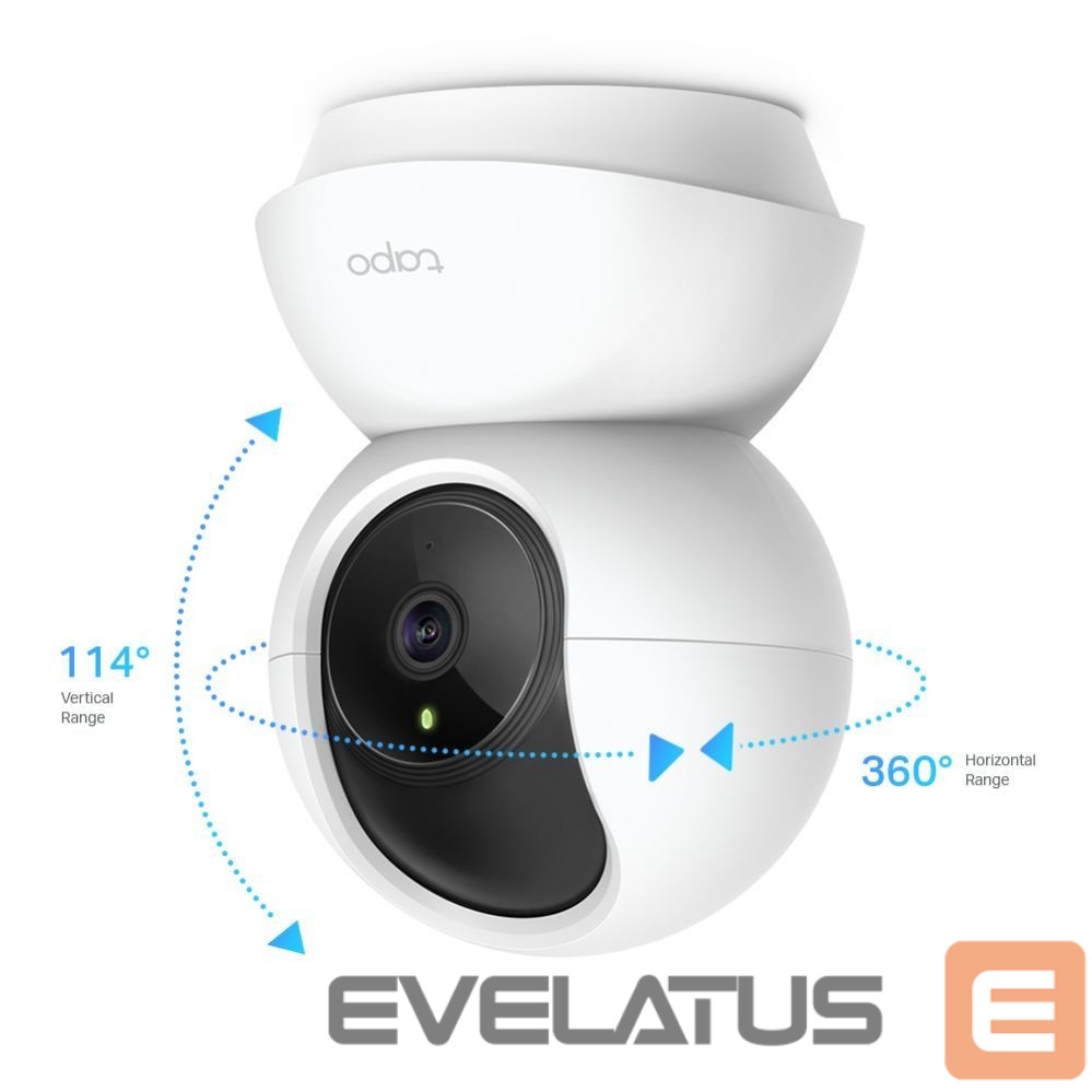 Веб камера TP-Link Pan/Tilt Home Security Wi-Fi Camera Tapo C200 4mm/F/2.4, Privacy Mode, Sound and Light Alarm, Motion Detection and Notifications, H.264, Micro SD, Max. 128 GB
