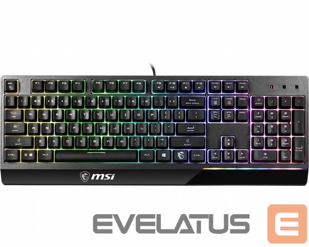Компьютерная клавиатура MSI Vigor GK30 Gaming Keyboard, US Layout, Wired, Black