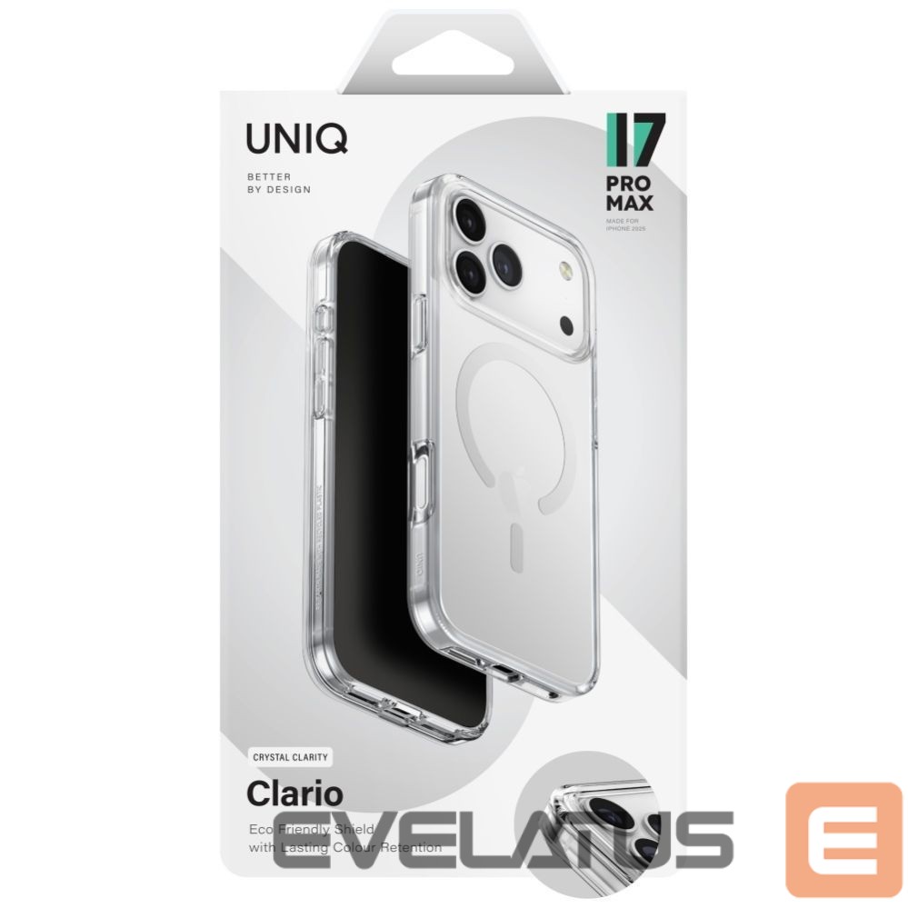 Другие товары UNIQ Uniq Clario Magclick Charging Case for iPhone 17 Pro Max - Transparent