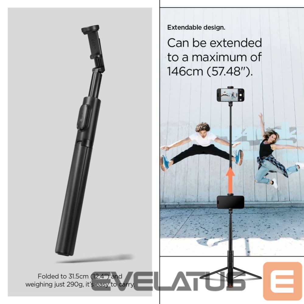 Другие товары Spigen Spigen S541W Bluetooth Selfie Stick - Black
